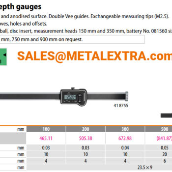HOLEX Digital Groove Depth Gauge 100mm - 950mm Tip Ø1.5mm 418755 - Image 3