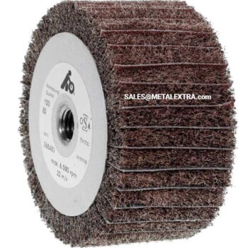 HOLEX Flap wheel roller M14 Fleece/fabric 80CRS For Stainless Steel ⌀100mm×50 mm 566372