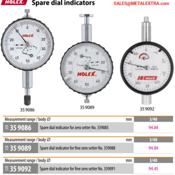 HOLEX Spare dial indicator for fine zero setter No. 359088 3/40 mm - Image 3