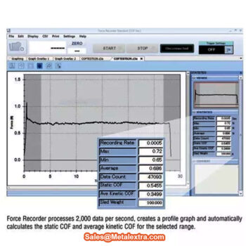 IMADA Coefficient of Friction Fixture COF2-10N-V, Vertical Test Jig, Stroke; 150mm, Range; 2N - 10N (≤10 Newton), Sample Thickness; ≤1.5mm - Image 3
