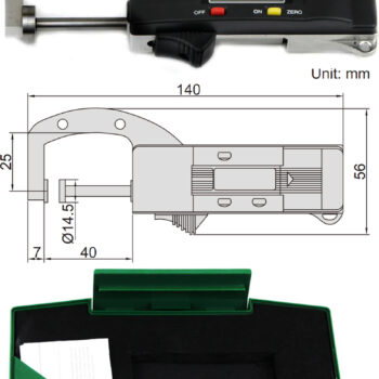 INSIZE Digital Snap Gauge 2167-25 (Res; 0.01mm/0.0005", Accuracy: ±3μm) Range: ≤Ø25mm/1 Inch - Image 7