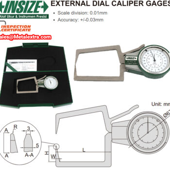 INSIZE External Dial Caliper 2333 KROEPLIN Series ⌀20mm - ⌀60mm - Image 4