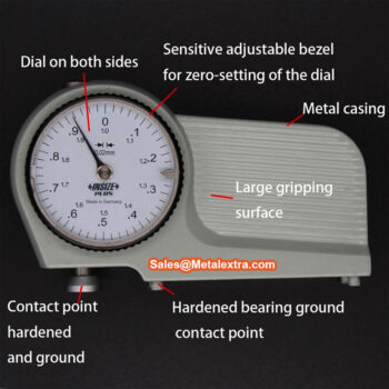 INSIZE Saw Teeth Setting Dial Indicator 2874-02 Range; ⌀2mm - Image 4