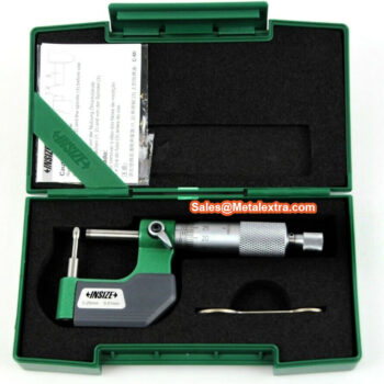 INSIZE Cylindrical Anvil Tube Micrometer 3261 (Graduation: 0.01mm, Feed 1mm/turn) Accuracy; ±6μm, Range;  ⌀25mm - 50mm - Image 6