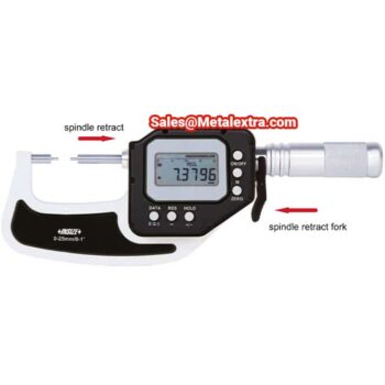INSIZE 3356 Spline Anvil Micrometer (Cable Output, Res; 0.0002mm) Water resistant IP65, Range; Ø25mm - Ø75mm - Image 3