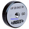 INSIZE Thread Ring Gage 4221 Aerospace Standard (ANSI/ASME B1.2 Class 3A) Range; Ø4-40UNJC - Ø1 5/16-12UNJ