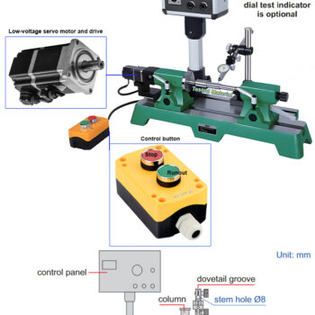 Alternative view of INSIZE Motorized Bench Center Gauge 4735-270 (Servo Control Panel, Accuracy 2μm) OD Range; Ø3mm - Ø160mm, ID Range; Ø1mm - Ø30mm