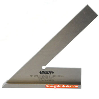 INSIZE Squares Angle 45° 4747 Series (Stainless Steel Vertical, DIN 875 Grade 2) Accuracy; ±29μm, Range; 120mm - 200mm - Image 4