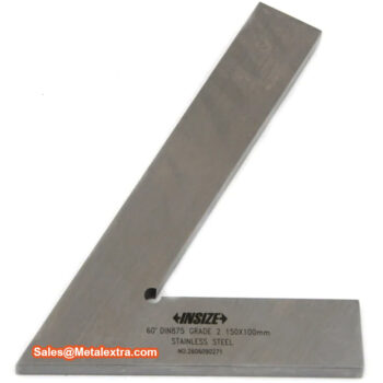 INSIZE Squares Angle 60° 4760 Series (Stainless Steel Flat, DIN 875 Grade 2) Accuracy; ±30μm, Range; 120mm - 200mm - Image 2