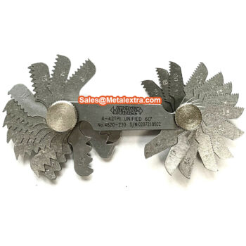 INSIZE Screw Thread Pitch Gauge 4820 (Metric-Unified 60°/Imperial-Whitworth 55°) Accuracy; 0.03mm, Range; 0.25-7mm / 4-62 Thread Per Inch - Image 4
