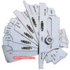 INSIZE Fillet Welding Gauge 4836 (Stainless Steel Ruler) Range; ⌀25.4mm