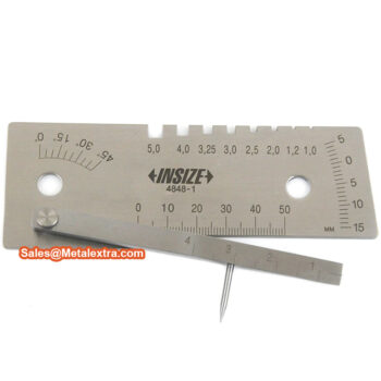 INSIZE Welding Gauge 4848-1 (Stainless Steel Ruler 5 in 1) Angle; 45° Range; ⌀50mm - Image 3