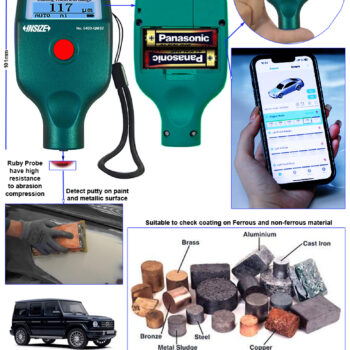 INSIZE Coating Thickness Gauge 5403-QM32 (Hall Effect / Eddy current Probe) Accuracy : ±0,2μm, Res; 0.1μm, Range; ≤3000μm - Image 5