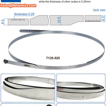 INSIZE Diameter Tape Gauge 7135 (METRIC Graduation; 0.1mm/0.02mm/0.05mm) Accuracy; ±0.05mm, Range; ⌀9mm - ⌀9300mm - Image 3
