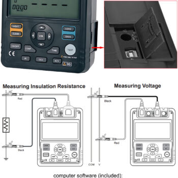 INSIZE Insulation Resistance Tester 9454-SR35 (Standard 61557-2:2007, Resolution; 0.5MΩ - 1000GΩ) Range;  0.5MΩ～1000GΩ - Image 3
