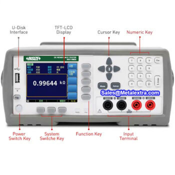 Alternative view of INSIZE DC Resistance Tester 9651-RM20 (RS232 Data Output, Resolution; 0.001mΩ - 0.0001MΩ) Range; 2μΩ - 20MΩ