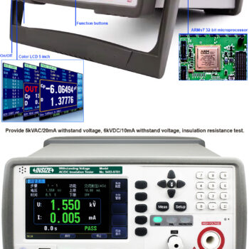 INSIZE AC/DC Withstanding Voltage Insulation Tester 9453-ST01 (RS232C Data Output, Res; 0.001kV) Range; AC 5kV - DC 6kV - Image 4