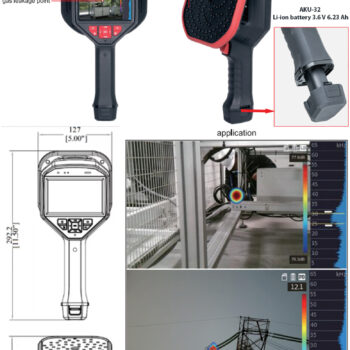 INSIZE Acoustic Imager Camera SCA-M136 (136-Channels MEMS Microphone, USB/Type-C) IP56, Detection frequency: 0kHz~96 kHz - Image 4