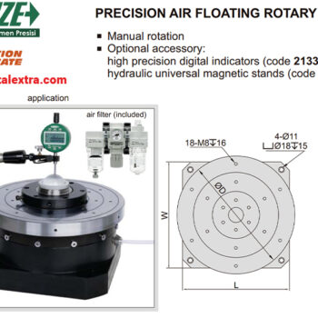INSIZE Air Floating Rotary Table 6875 (Max 500 Rpm, load 100 Kg) Stage; Ø320mm - Ø500mm - Image 4