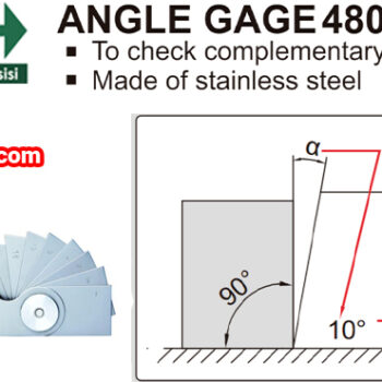 INSIZE Angle Gauge Set 4806-20 (Angle Fillet Gauge) Accuracy; ±30', Range; 1° - 45° - Image 3
