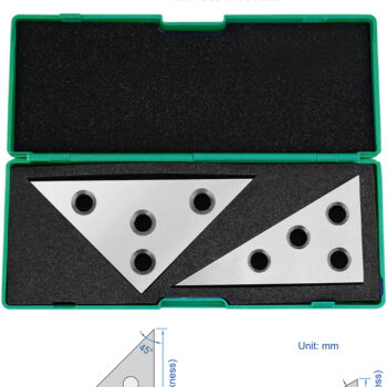 INSIZE Angle Plate Set 6540-1 (Tool Steel ±62 HRC, Accuracy; ±20'') Range; 30°, 45°, 60°, 90° - Image 8