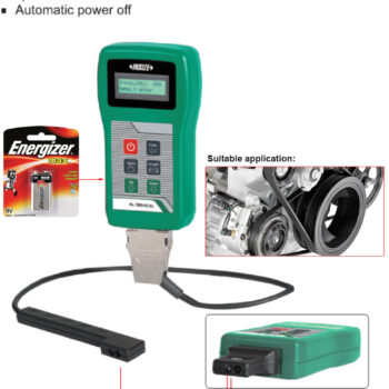 INSIZE Belt Tension Meter 5900-HZ18A (Two Sensor for Belt & Rolled Sheets, Distance; 3mm~20mm) Accuracy: <5%, Range; 10Hz ~ 800Hz - Image 3