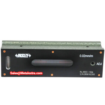 INSIZE Block Level Spirit 4903 (Sensitivity; 0.02 mm/m (=0.001°), 0.05 mm/m (=0.0029°)) Range;150mm, 200mm, 300mm - Image 5