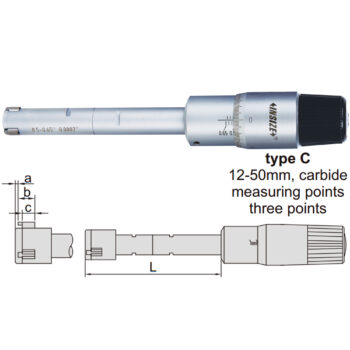 INSIZE Bore Micrometer 3227 (2-3Points, DIN 863-4) Range; Ø2mm – Ø300mm - Image 14
