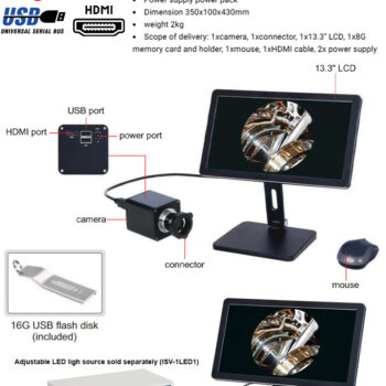 INSIZE Borescope Camera ISV-2CAM (2Mpx, LCD 13.3 Inch) Resolution: 1920x1080 - Image 4