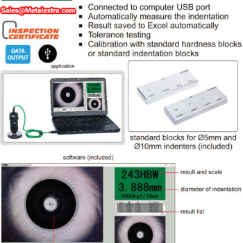 INSIZE Brinell indentation measuring system ISHB-TSA, Range; 8 ~ 650hb - Image 5