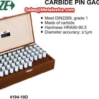 Alternative view of INSIZE Carbide Pin Gauge 4194 DIN2269 Grade 1 (Step 0.01mm, Accuracy ±1μm) Ø0.10mm - Ø15mm