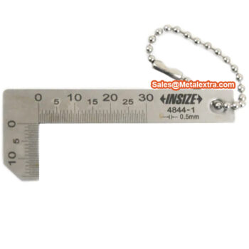 INSIZE Chamfer Gauge 4844 (Grad; 0.5mm) Range; 0-.39"/0-10mm - Image 3