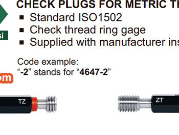 INSIZE Aerospace Thread Plug Gauge 4230 METRIC (Standard ISO 10959, GO/NOGO Gauge) Range; MJ1.6 - MJ200 - Image 9