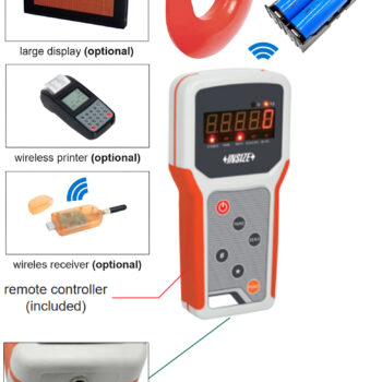 INSIZE Digital Crane Weighing Scale 8205 (Remote display, alloy casting) Range; 2 Ton - 10 Ton - Image 6