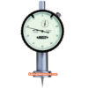 INSIZE Dial Depth Gage 2343-102 (Graduation; 0.01mm, Accuracy ±30µm) Round Base, Pointed Anvil SR0.4, Range; 10mm, Stroke; 10mm