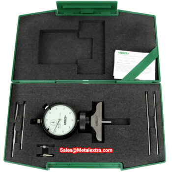INSIZE Dial Depth Gage 2342-201 (Graduation; 0.02, Accuracy ±30µm) Flat Base, Pointed Anvil SR0.4 + Ball Tip SR3, Range; 300mm, Stroke; 30mm - Image 5