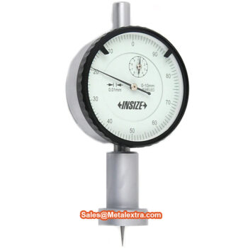 Alternative view of INSIZE Dial Depth Gage 2343-102 (Graduation; 0.01mm, Accuracy ±30µm) Round Base, Pointed Anvil SR0.4, Range; 10mm, Stroke; 10mm