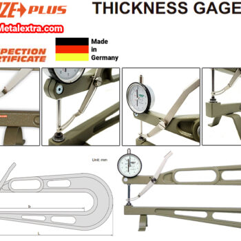 INSIZE Dial Thickness Gauge 2875 (Resolution 0.1mm) Range; ≤⌀25mm - ⌀50mm, Jaw; ≤600mm - Image 6