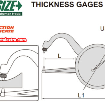 INSIZE Dial Thickness Gauge 2862-101, Resolution 0.05mm, Accuracy; ±0.1mm, Range; 10mm - Image 6