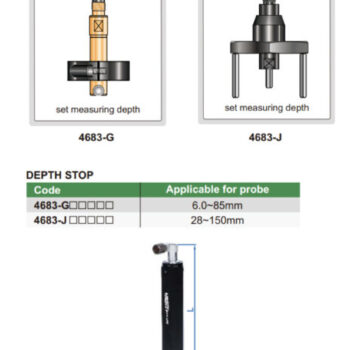 Alternative view of INSIZE Digital Bore Plug Gauge 4683 (2-Point TiN Anvil, Grad; 0.01mm) Accuracy; ±18µm, Range; Ø6mm - Ø280mm