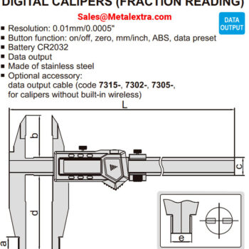 Alternative view of INSIZE Digital Caliper, DIN 862, Data output, 1117, 300mm-500mm-600mm-800mm-1000mm