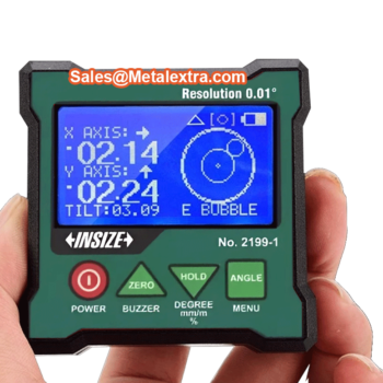 INSIZE Digital Level Dual Axis & Gyro Angle Meter 2199-1 (Mini USB + Buzzer Indicator) Range; 0-360° - Image 6