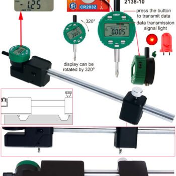 Alternative view of INSIZE Digital External Diameter Gauge 2935 (Adjustable Anvils, Resolution; 0.001mm) Accuracy; 5μm, Range; 35mm - 320mm / 1.4 Inch -12.6 Inch