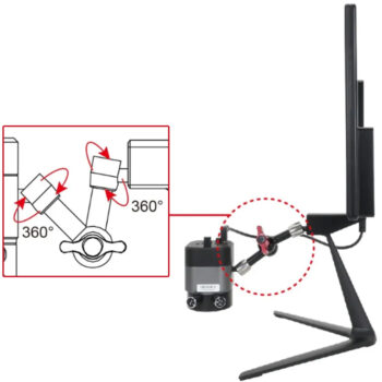 INSIZE Digital Microscope 5309-DM51 V-Stand (2Mpx, Res; 1920x1080, 1/2.8" Inch CMOS, USB, HDMI) LCD 15,6 Inch, Zoom Magnification; 3.8X~39.4X - Image 7