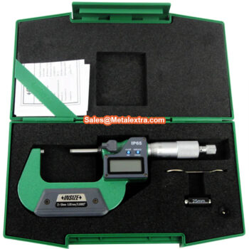 INSIZE Digital Outside Micrometer 3101 Waterproof IP 65 (Data Cable, Graduation: 0.001mm) Accuracy; ±2µm, Range; ≤Ø25mm -  Ø300mm - Image 5