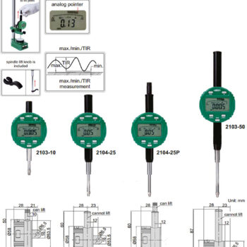 Alternative view of INSIZE Digital Test Indicator 2104, Advance type (Resolution 0.01mm) 12.7mm - 50.8mm