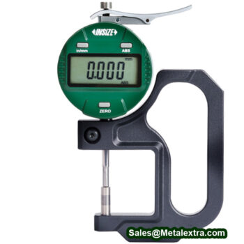 INSIZE Digital Thickness Gage 2772-101 Carbide Anvil (Data Out, Res; 0.001mm/0.00005") Accuracy; ±3µm, Range; ≤10mm/0-0.4 Inch