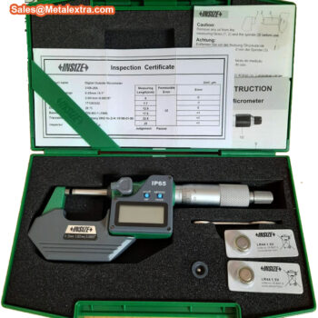 INSIZE Digital Outside Micrometer 3101 Waterproof IP 65 (Data Cable, Graduation: 0.001mm) Accuracy; ±2µm, Range; ≤Ø25mm -  Ø300mm - Image 6