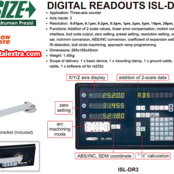 INSIZE Digital Readout Counter ISL-DR3 Three Axis - Image 5