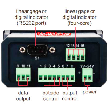 INSIZE Display Unit 7106-1A (RS232 port, Alarm) Resolution; 6-Digits, For linear gauge 1 channel - Image 2